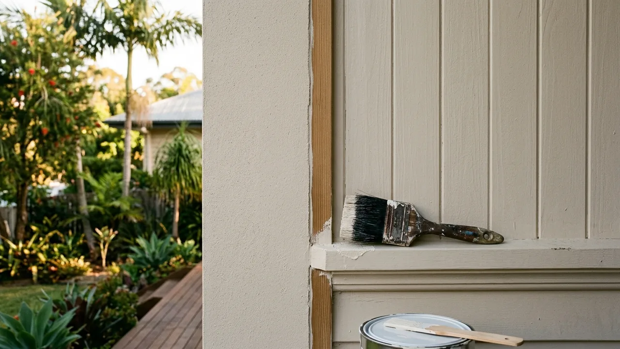 Brisbane painter detail relevant to "Rendered walls versus weatherboard: how your wall type changes the painting cost"